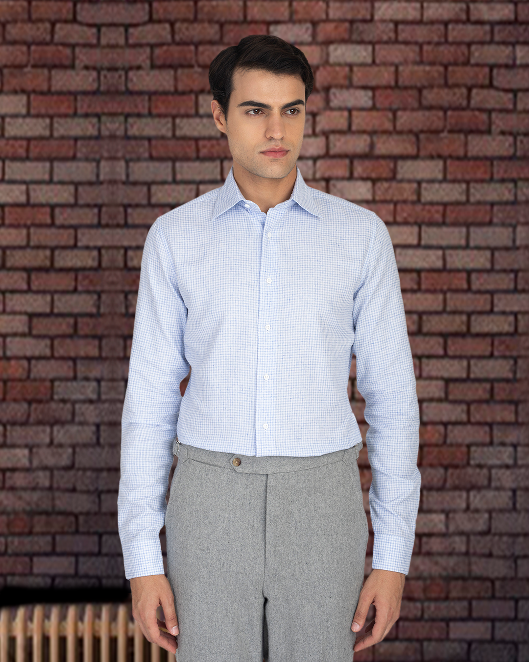 Grey & White Tattersall - 2