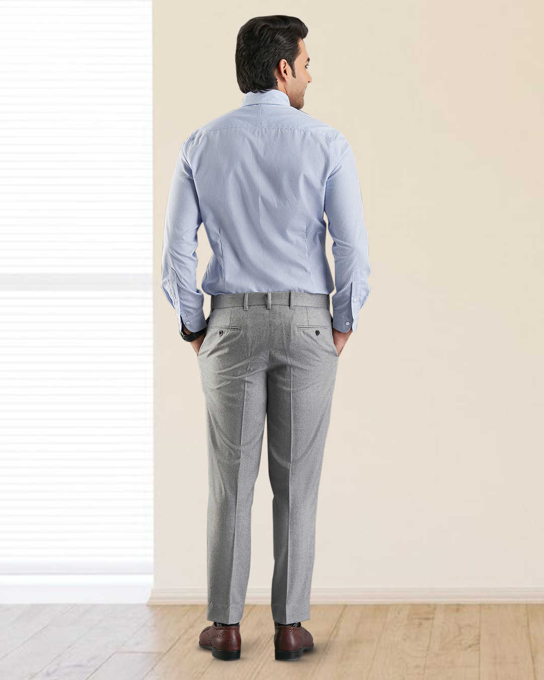 Light Blue Stripes Shirt - 5