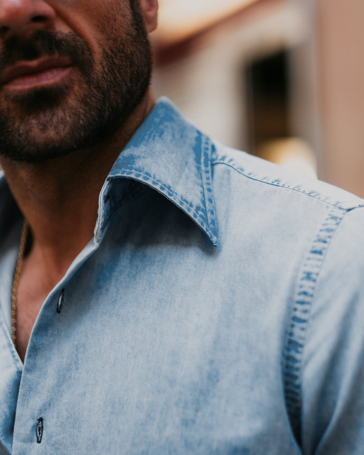 Fade Washed Light Blue Jeans - 13