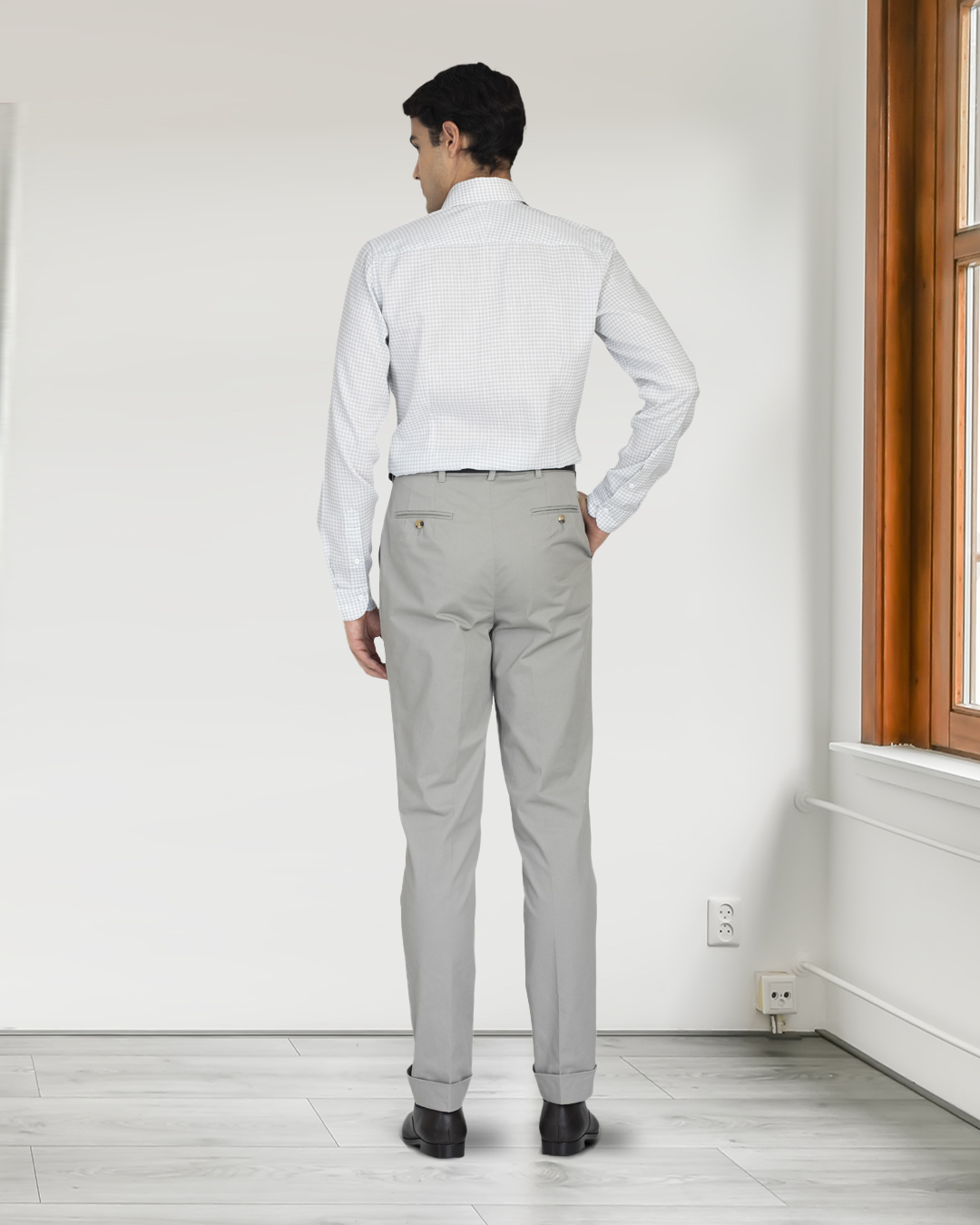 Pleated Dark Grey Dress Pant - 5