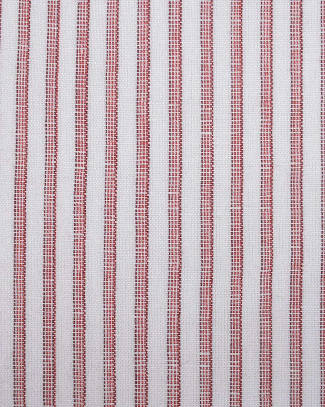 Cotton Linen: Red Candy Stripes On white - 4