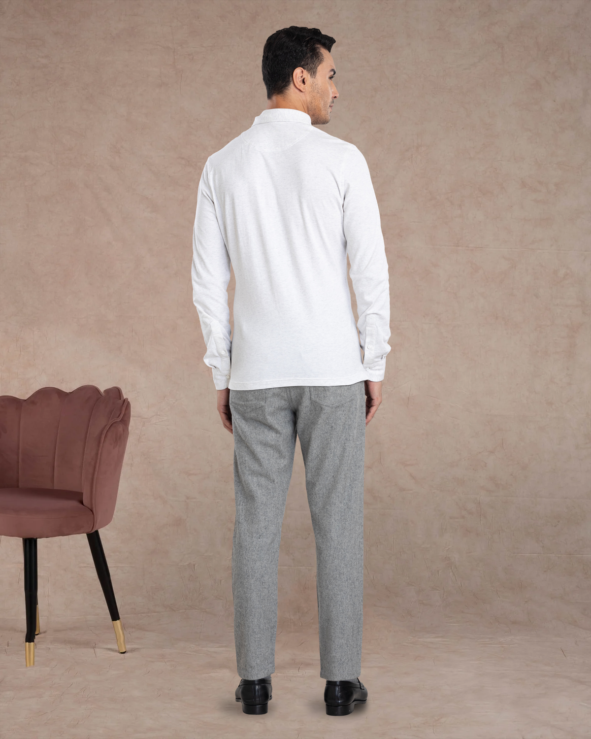 Grey Wool Jeans - 6