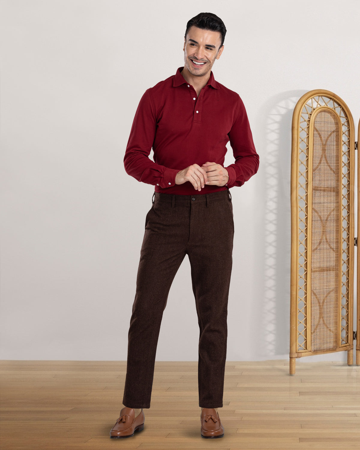 Brown Wool Chino - 2