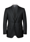 Dark Grey Wool Pinstripes Suit