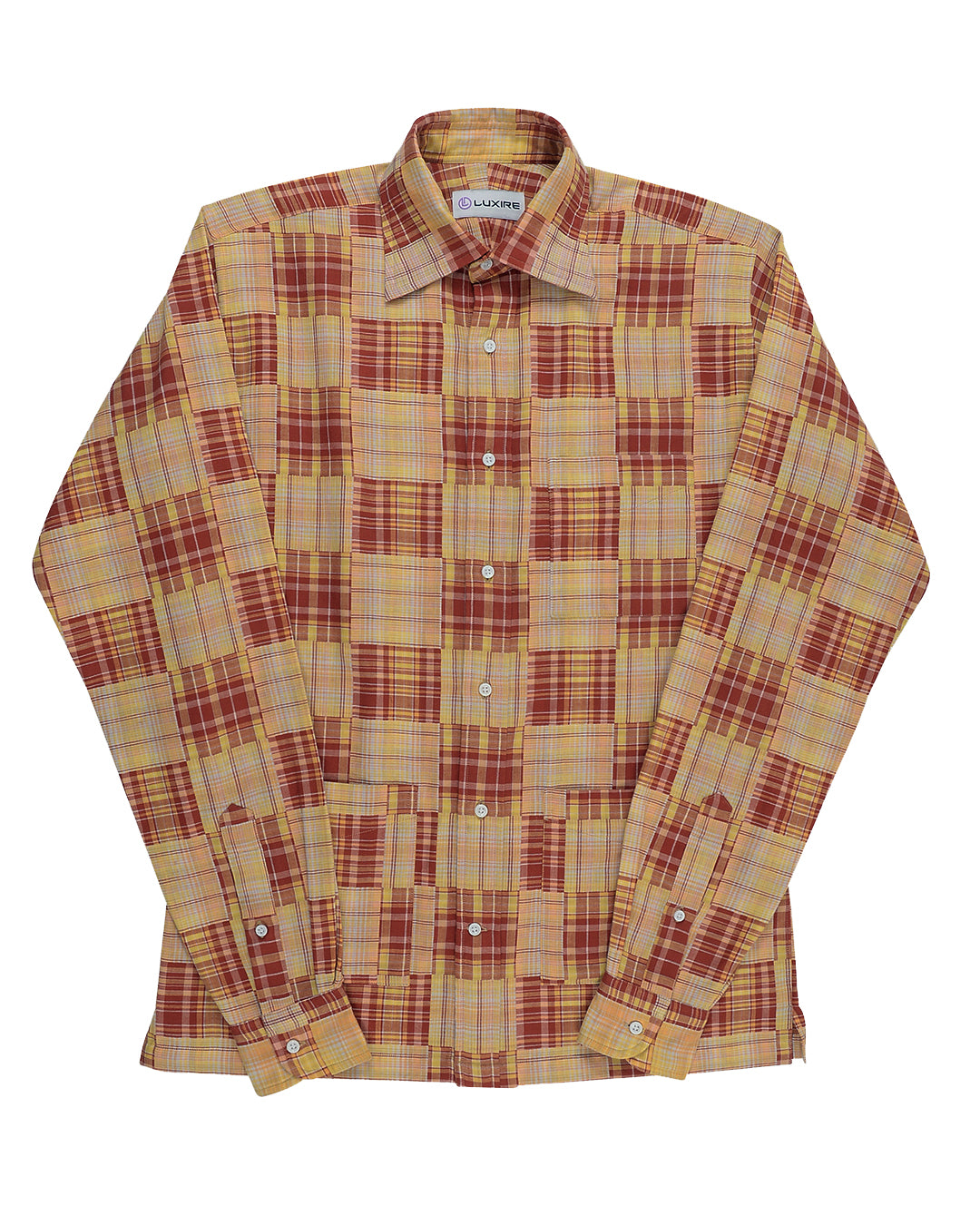 Soft Light Summer:Red Yellow Madras Patch - 4