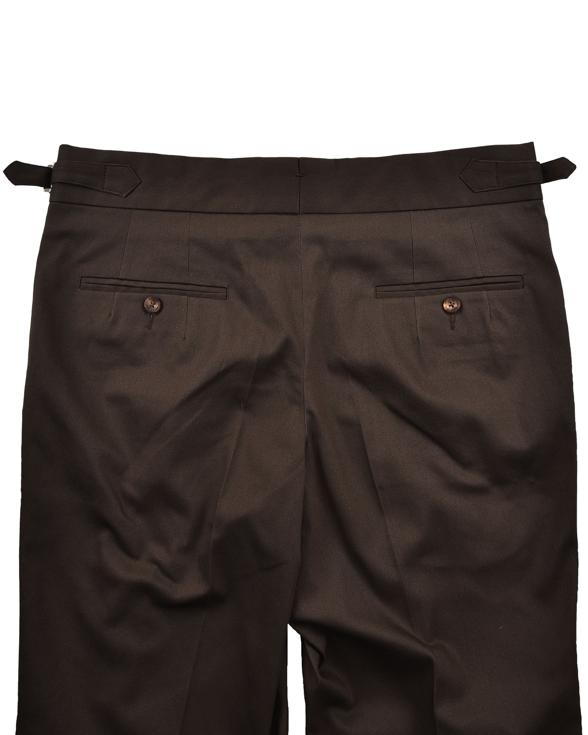 Stretchable Chino: Umber Brown Chino - 6