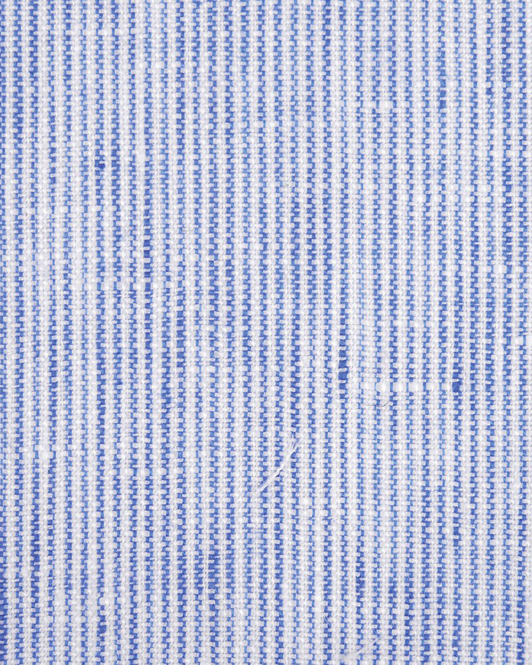 Linen: Blue White Dress Stripes - 4
