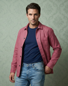Fresco Cotton Raspberry Shirt Jacket