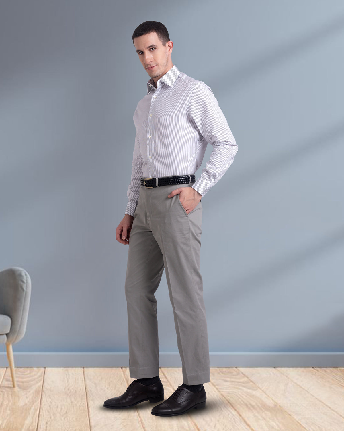 Genoa Dark Grey Dress Pant - 3