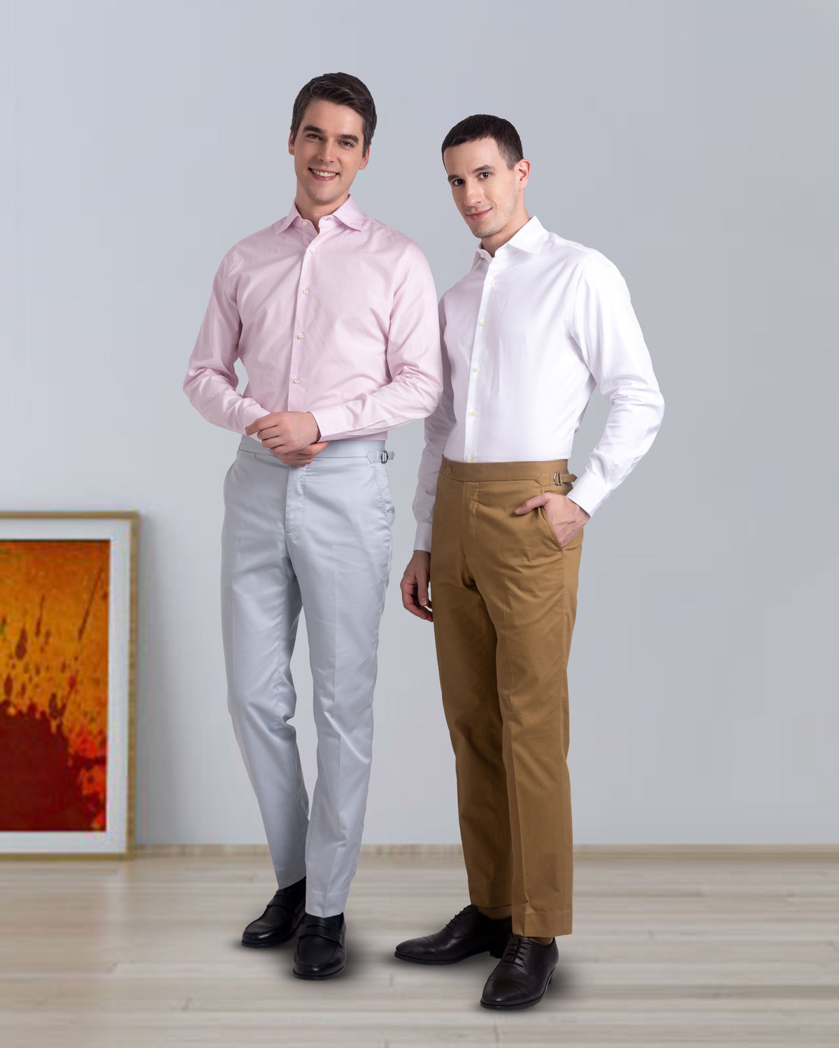 Grey Cotton Dress Pant - 6