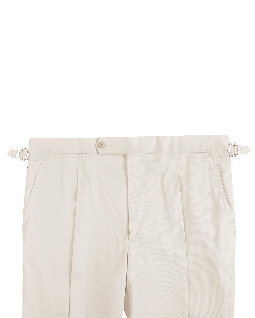 Ivory Cotton Twill Dress Pant - 2
