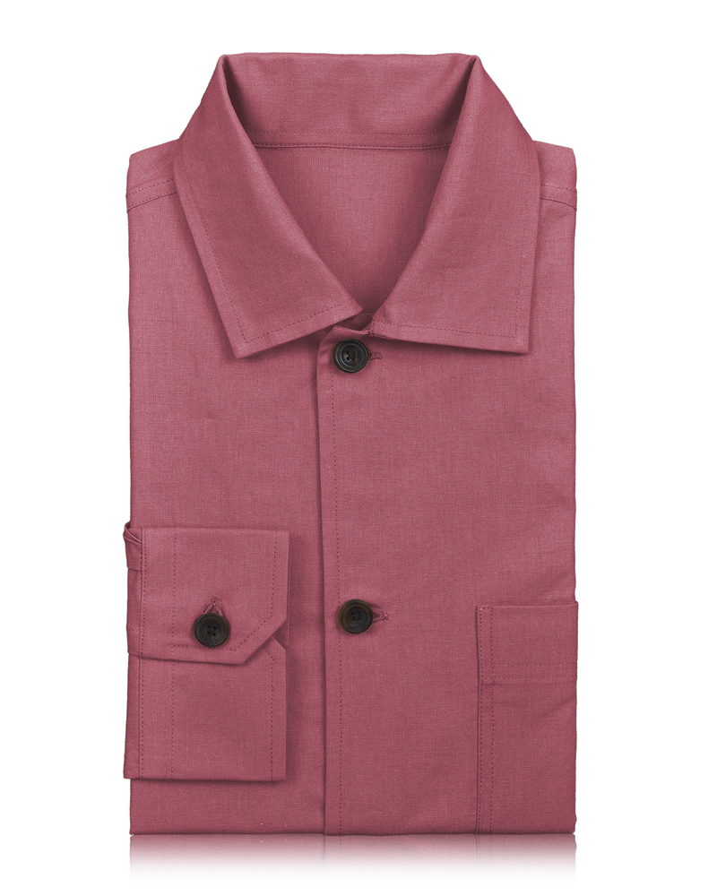 Fresco Cotton Raspberry Shirt Jacket