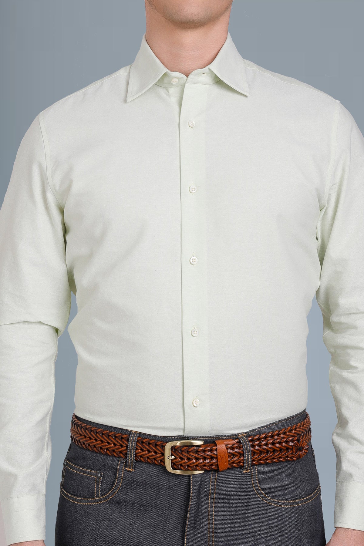 Pale Green Classic Oxford Shirt - 1