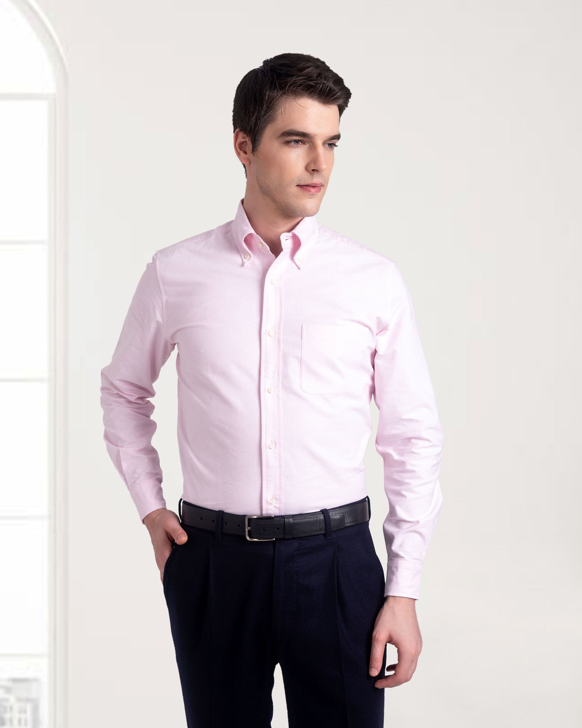 Pale Pink Oxford Shirt - 2