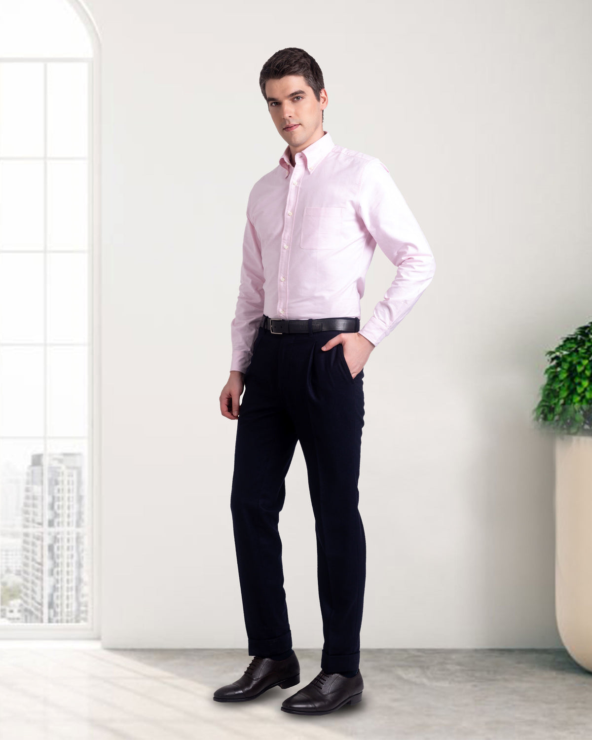 Pale Pink Oxford Shirt - 4