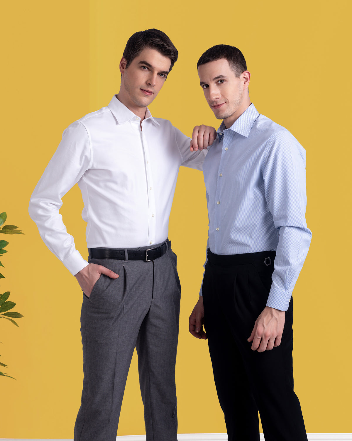 Pleated Black Washable Wool Pant - 7