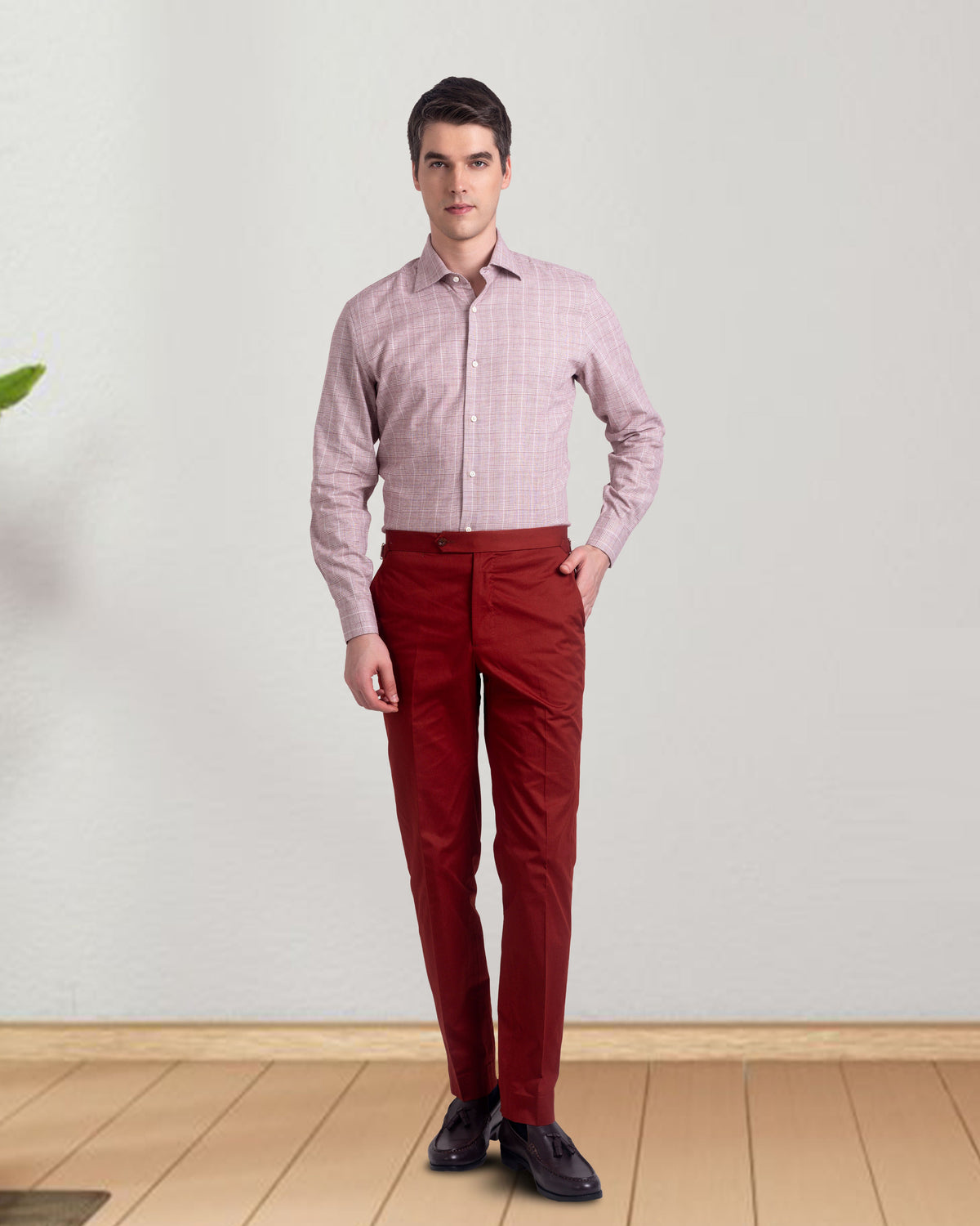 Rust Twill Dress Pant - 2