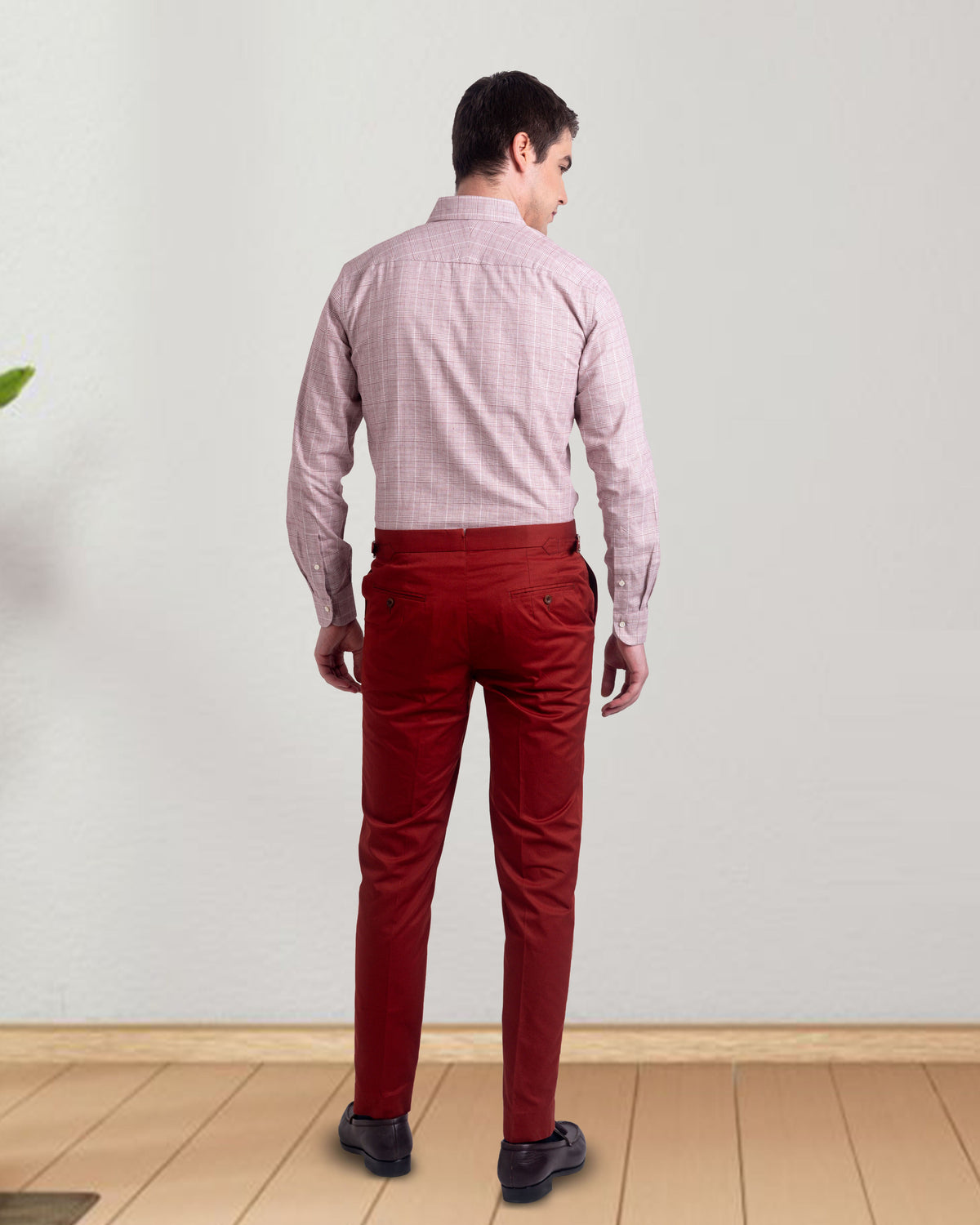 Rust Twill Dress Pant - 5