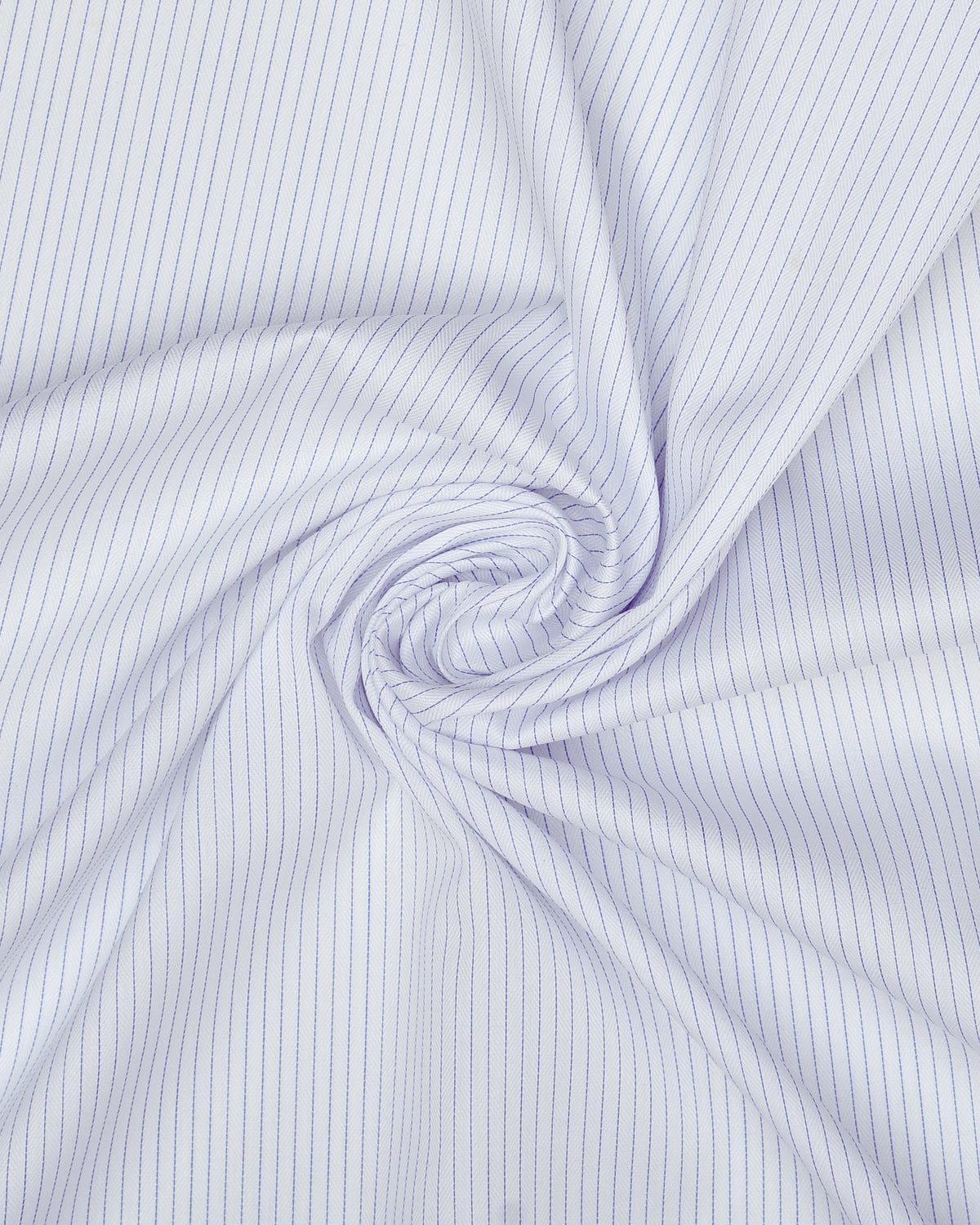 Wrinkle-Resistant White Herringbone with Blue stripes Shirt - 3