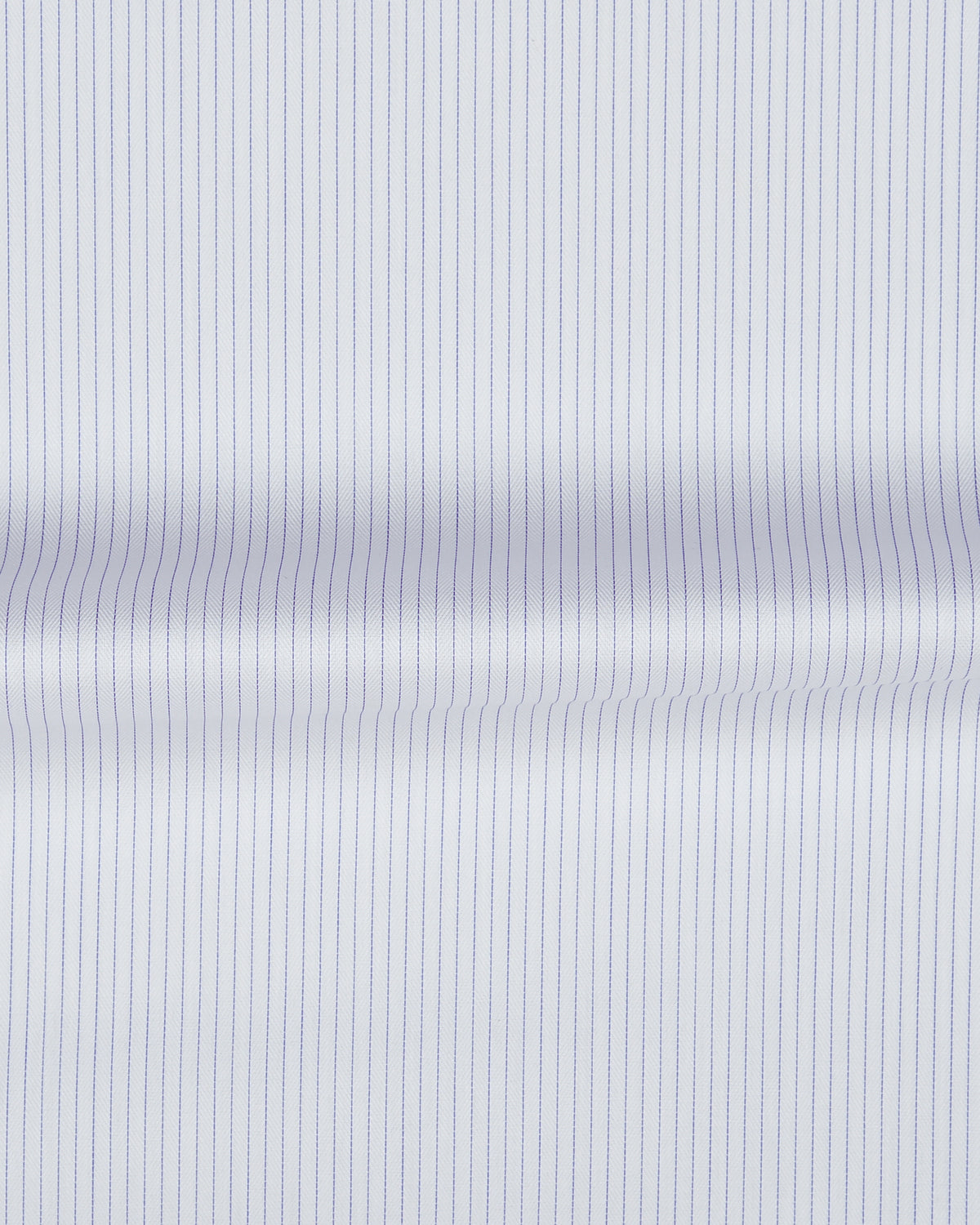 Wrinkle-Resistant White Herringbone with Blue stripes Shirt - 4
