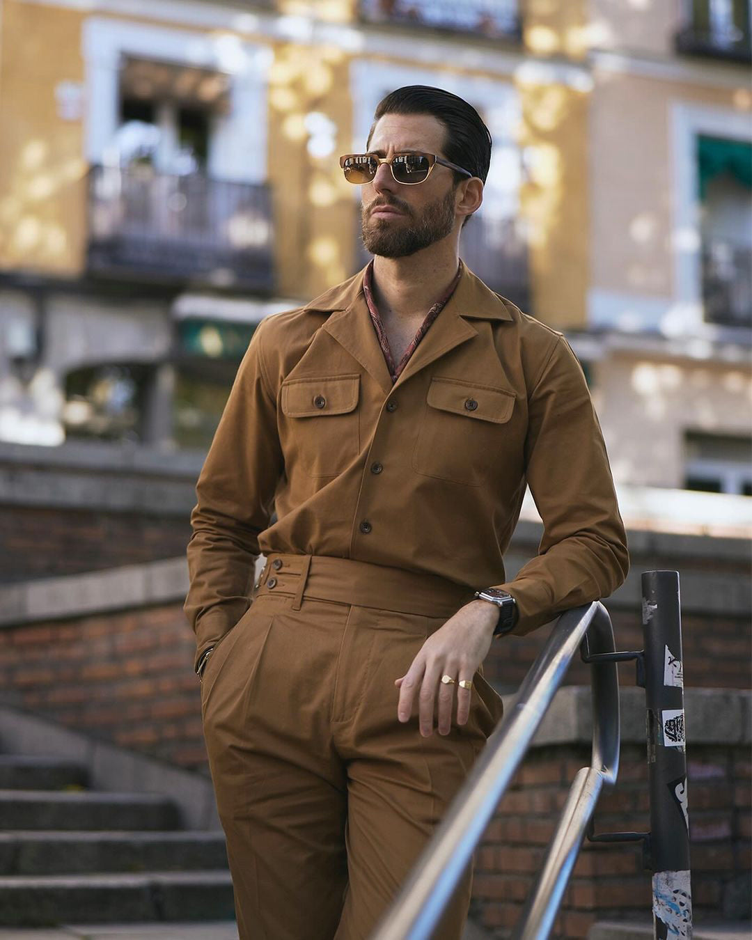 Copper Casual Camp Collar Shirt - 2