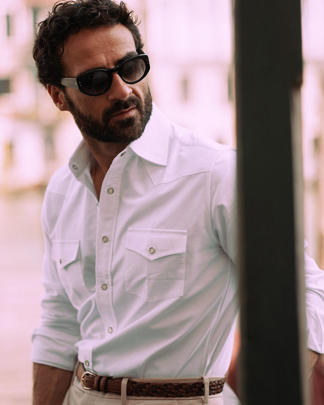 Warzone White Oxford Western Shirt - 9