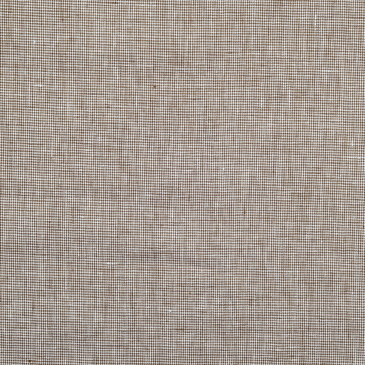 Linen: Brown White Mini Houndstooth Shirt - 4