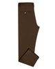 Side view of custom Genoa Chino pants for men by Luxire in coffee brown