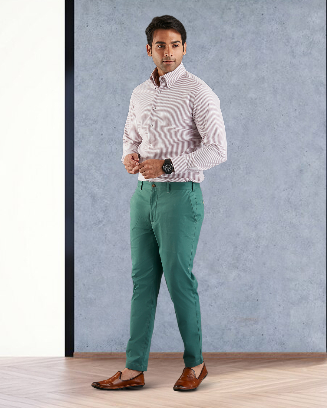 Genoa Chino Pant Fern Green - 3