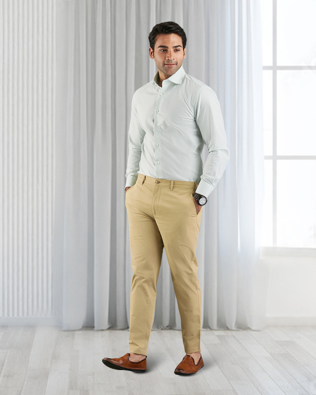Genoa Chino Pant Khaki - 4