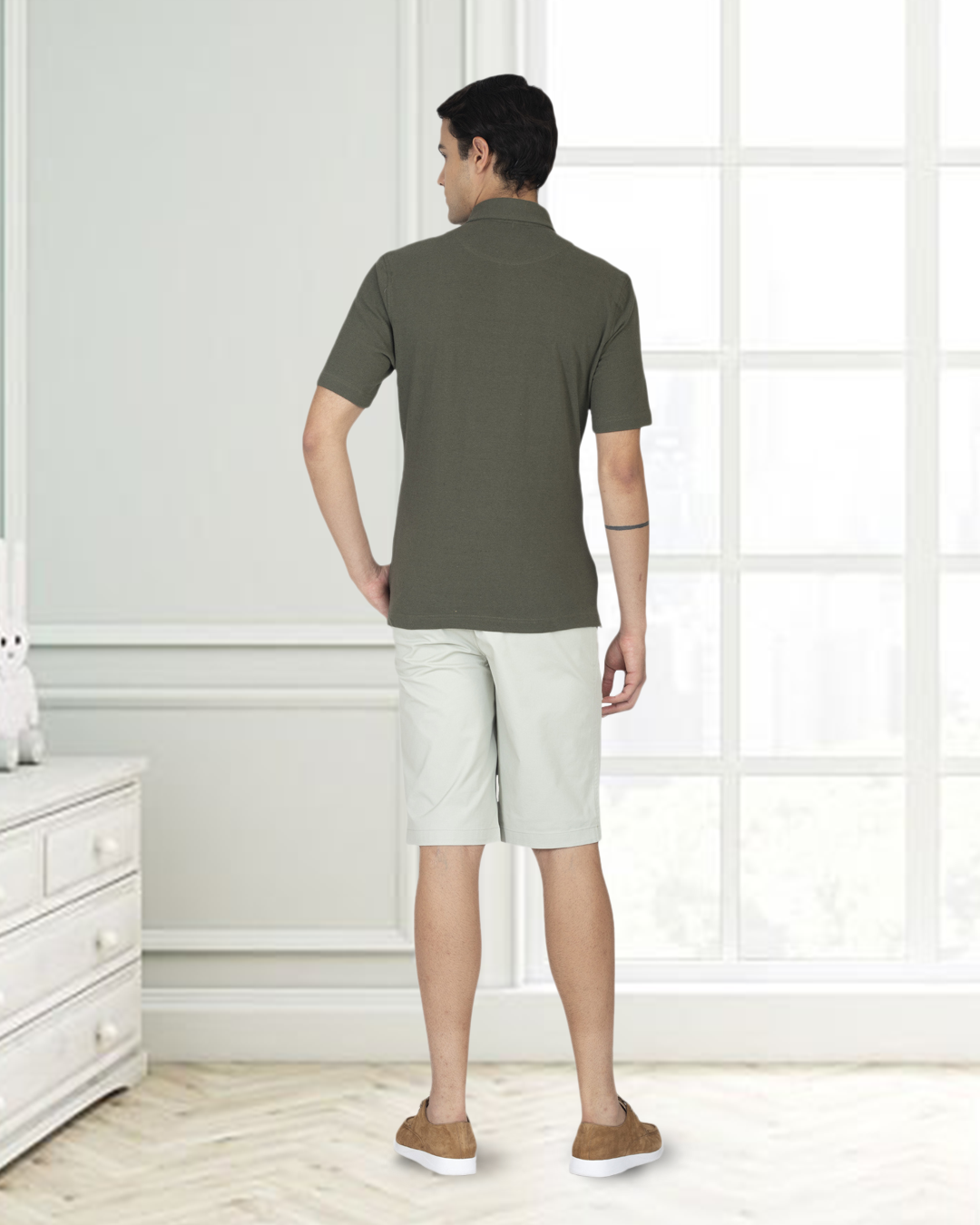 Genoa Pale Green Shorts - 6
