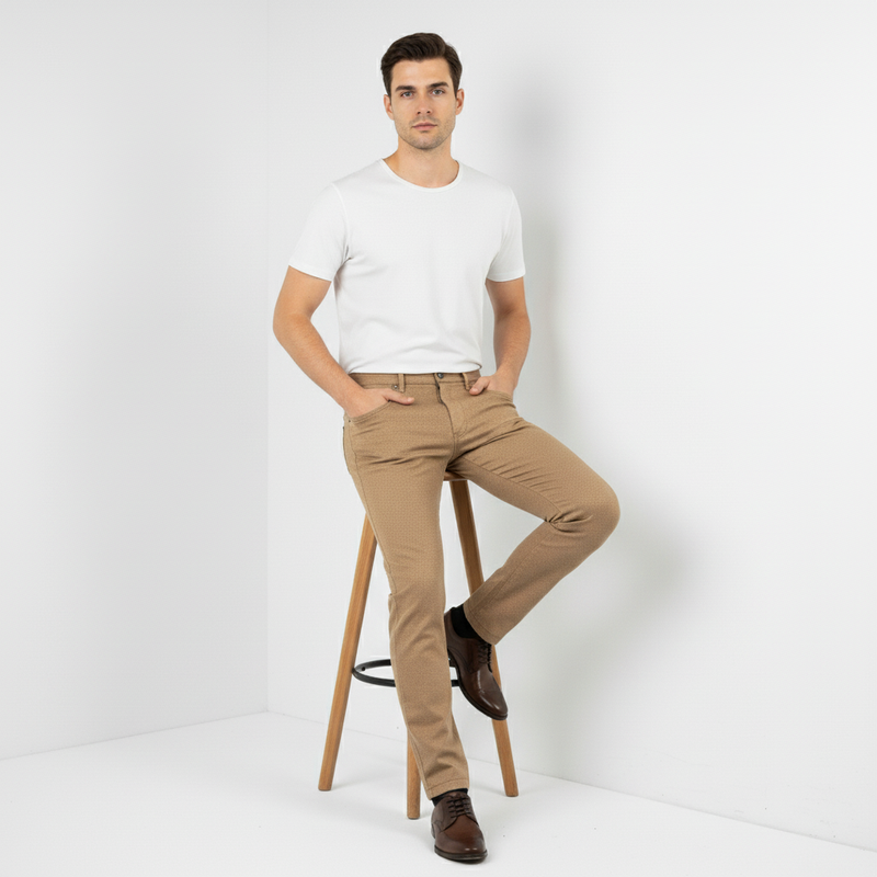 Camel Wool Jeans