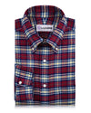 Majenta Blue Tartan Flannel