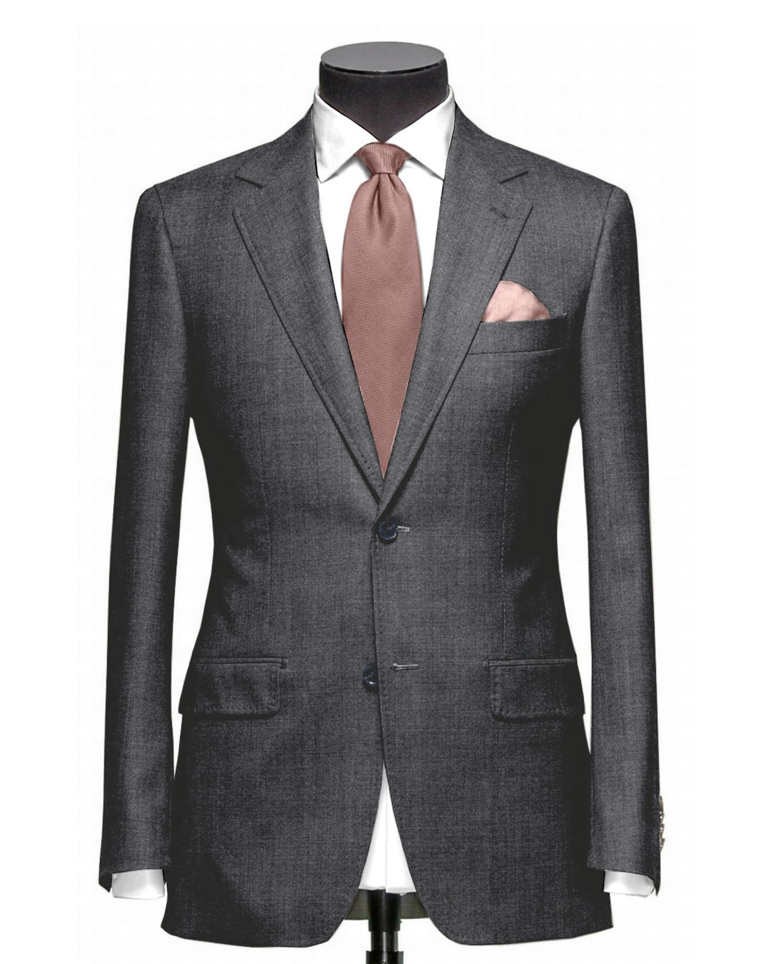 EThomas Wool Cashmere: Dark Grey Wool Jacket - 1