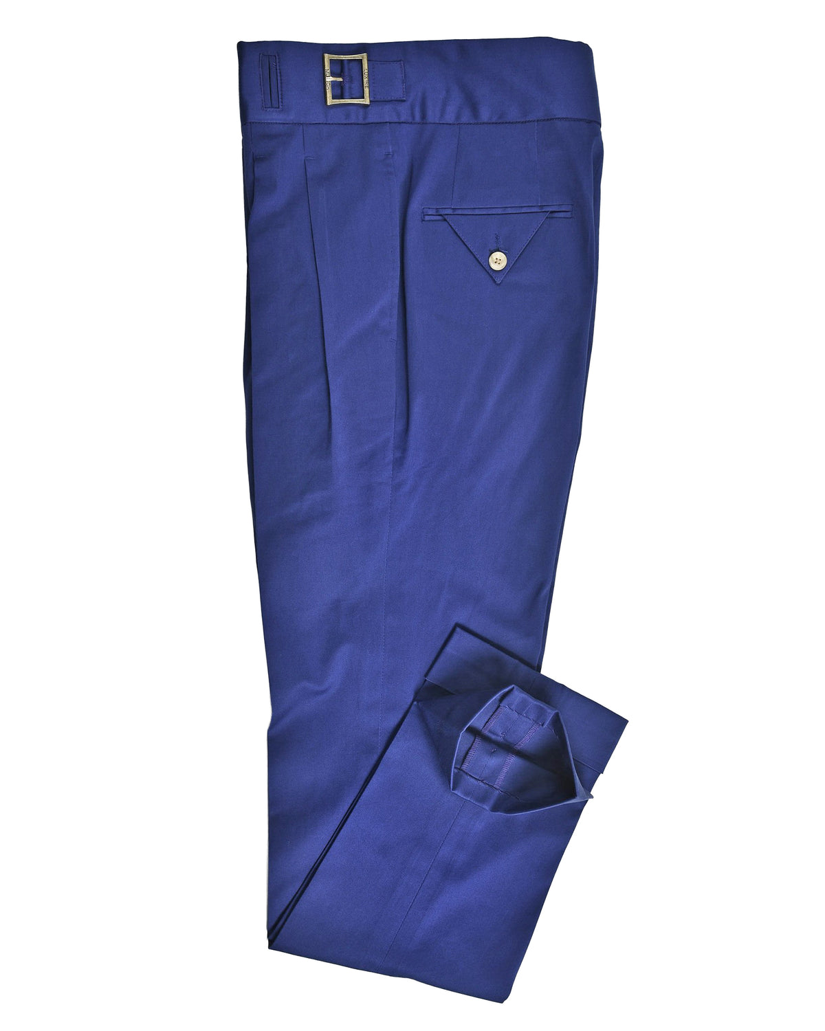 Dark Royal Blue Satin Cotton - 3