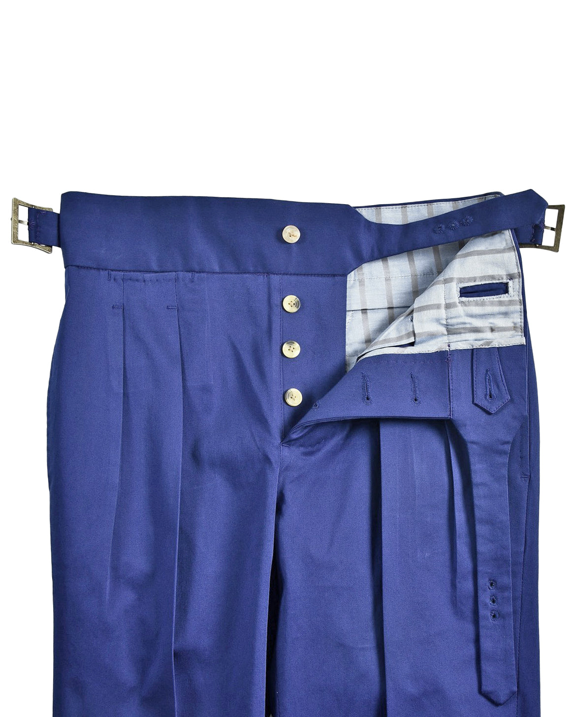 Dark Royal Blue Satin Cotton - 4
