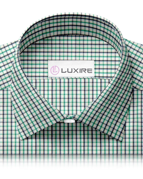 Green Black Tattersall Soft Twill - 2