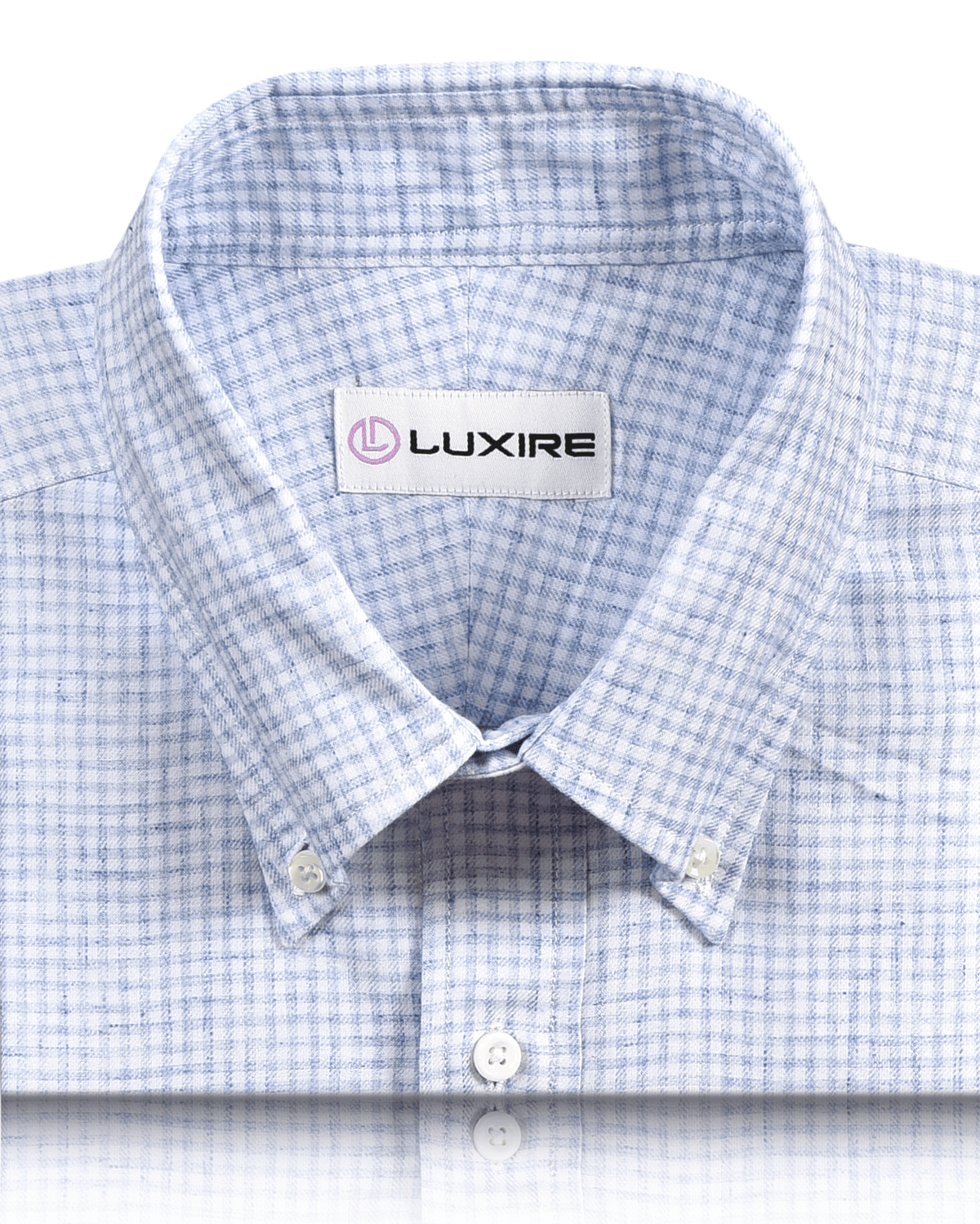 Blue & White Tattersall Checks Shirt - 2