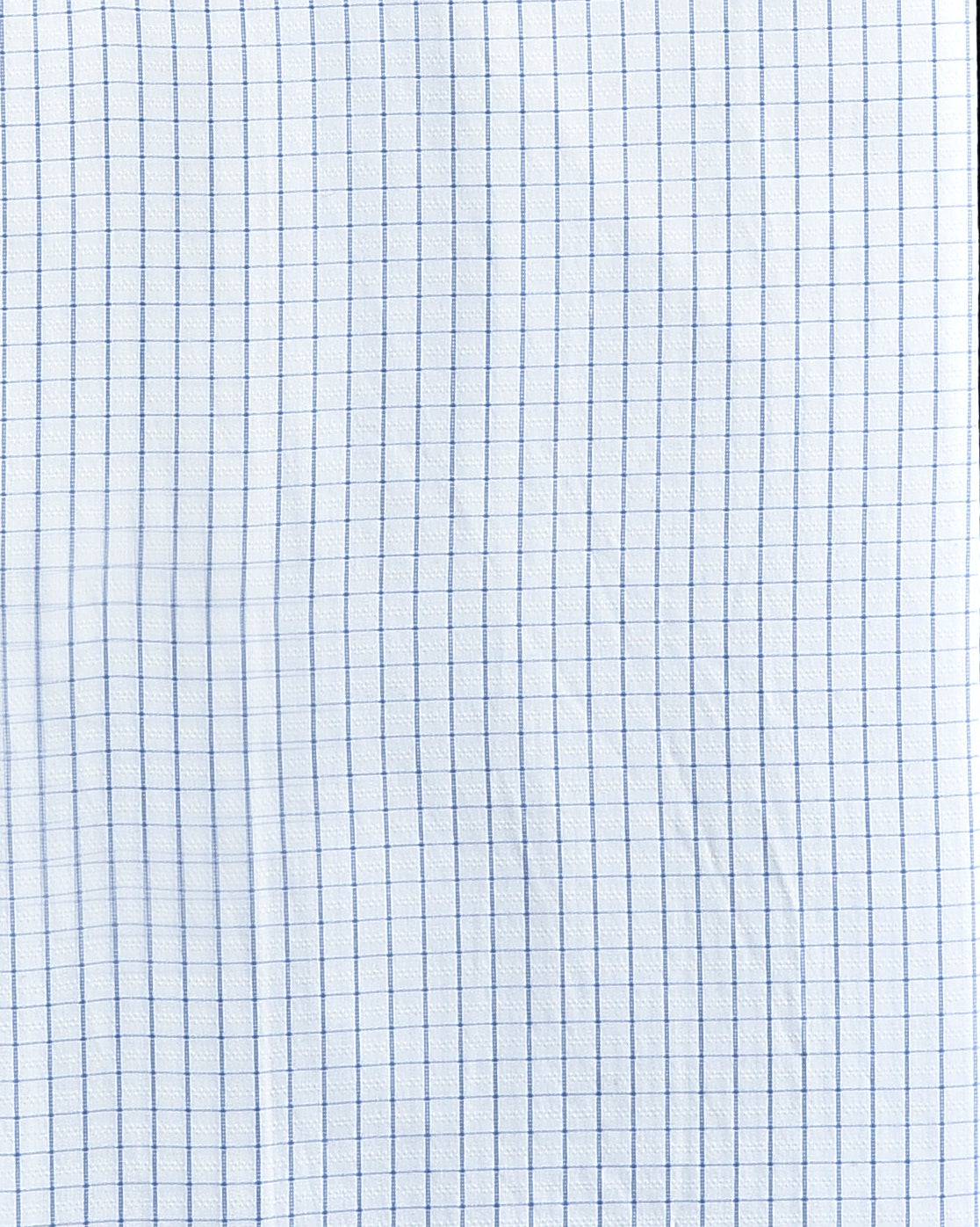 A Touch of Silk:Blue Graph Checks: Natural Wrinkle Free - 4