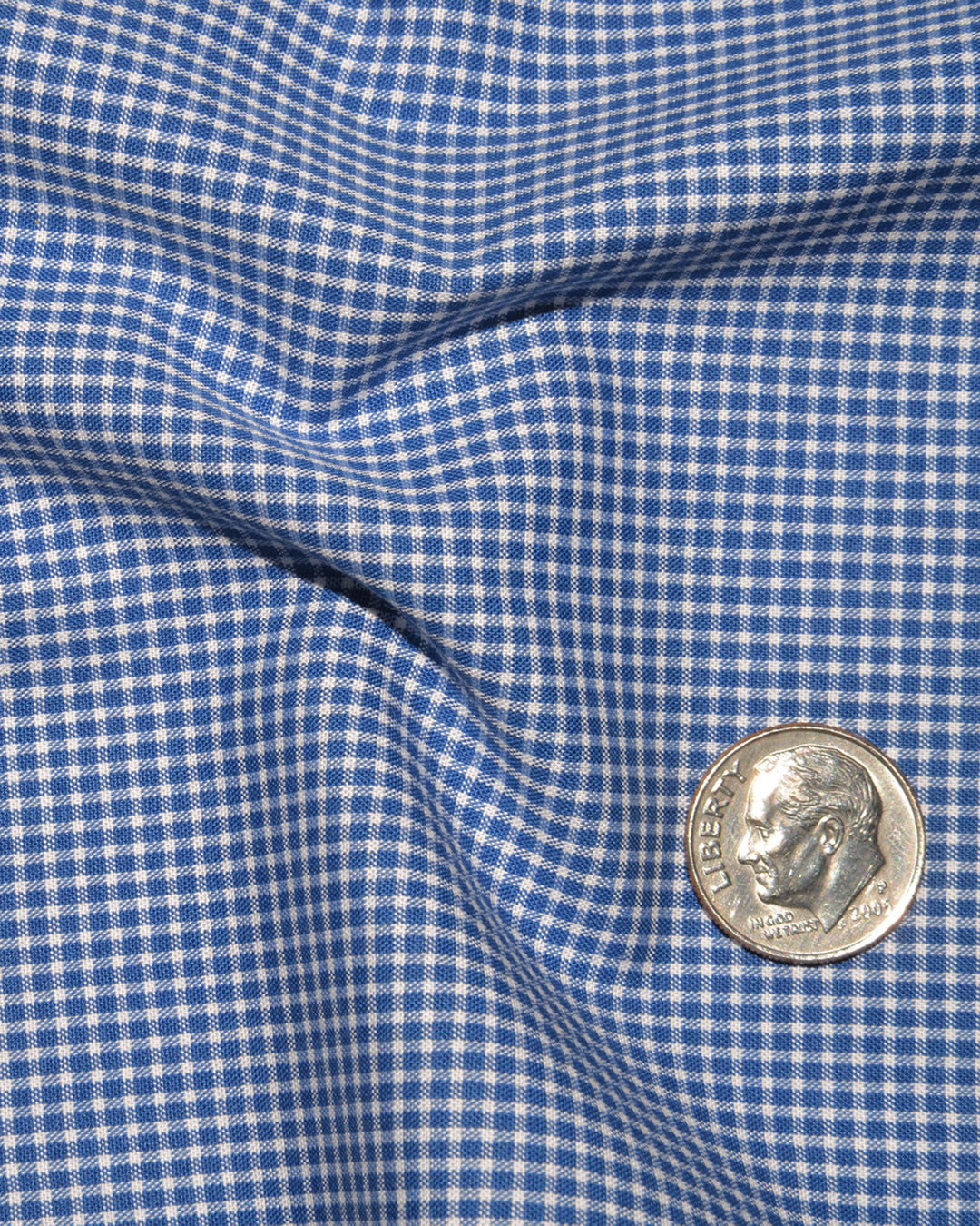 Royal Blue Micro Gingham - 4
