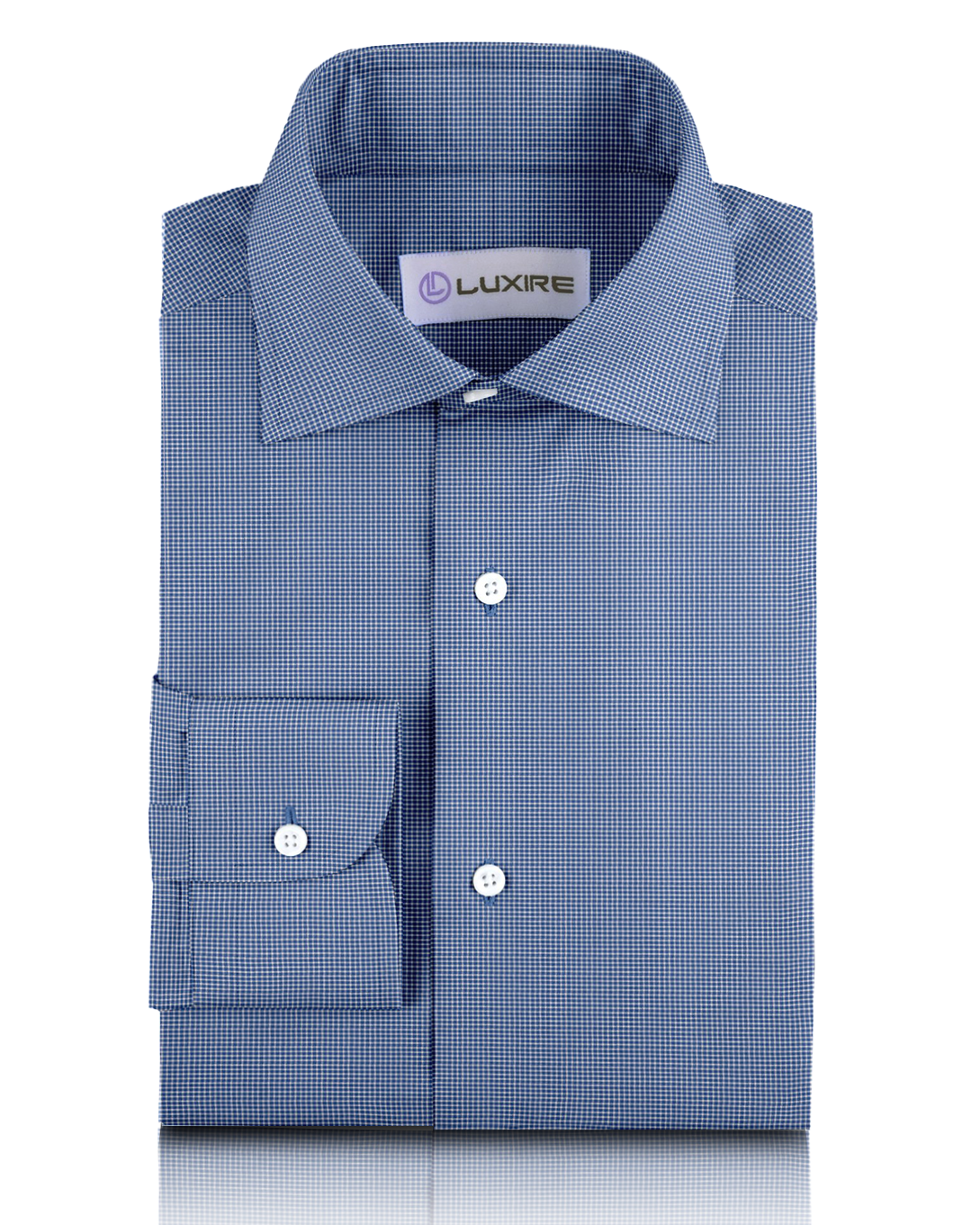 Royal Blue Micro Gingham - 1