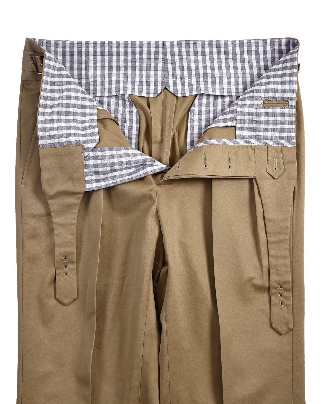 Gurkha Pant in Cotton Twill: Sand Fossil Beige - 5