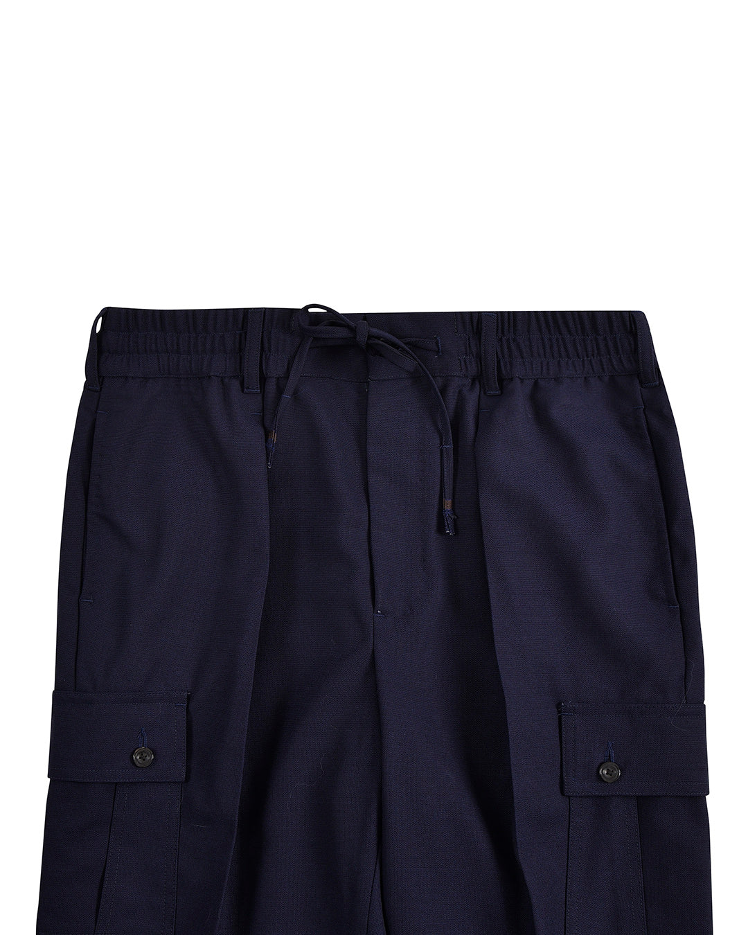VBC - 4 Ply Tropical Wool: Navy Cargo Pant - 2