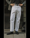 White Heavy Twill Jeans