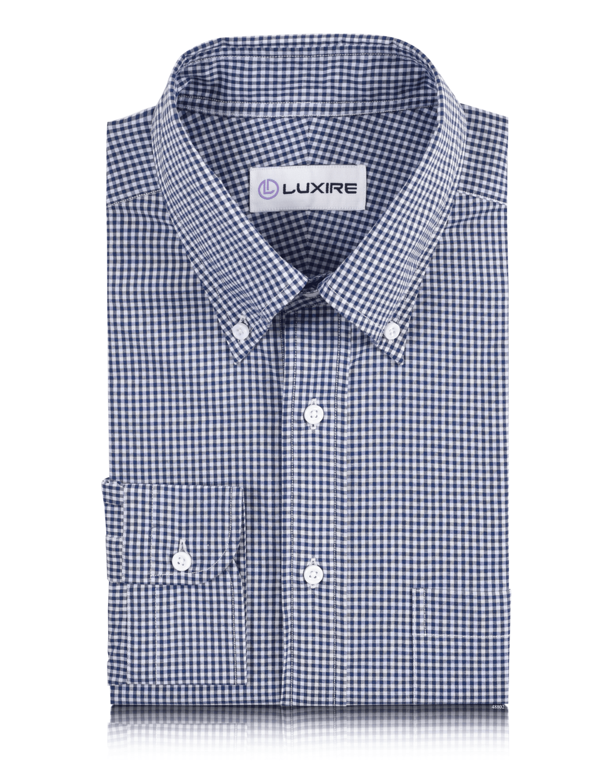 Oxford Blue Gingham Checks Shirt - 1