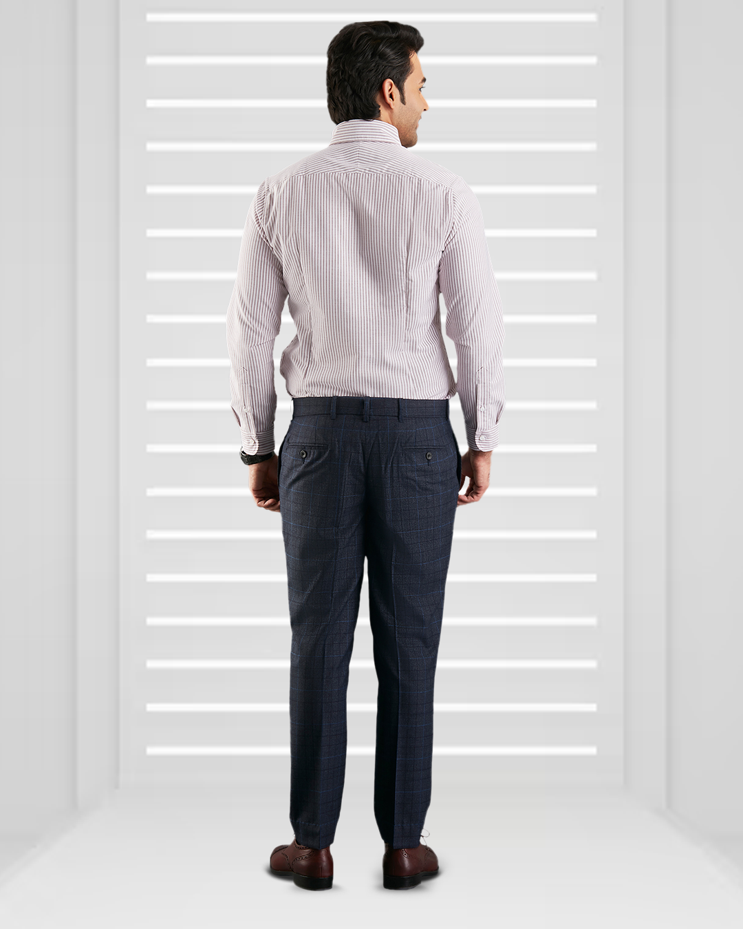 Maroon University Stripes Oxford Shirt - 5