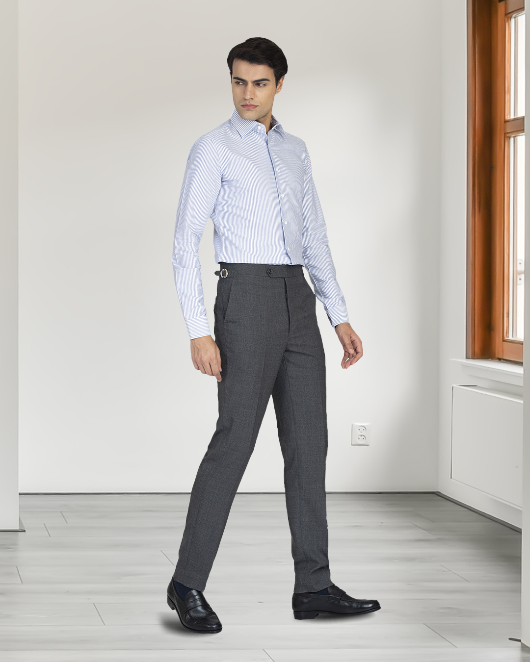 Navy University Stripes Oxford - 6