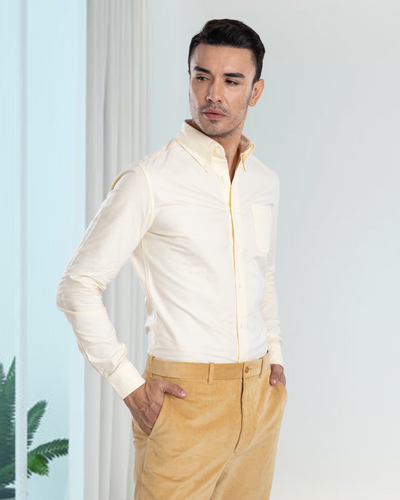 Pale Yellow Oxford Shirt