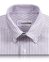 Purple  Dress Stripes Oxford Shirt