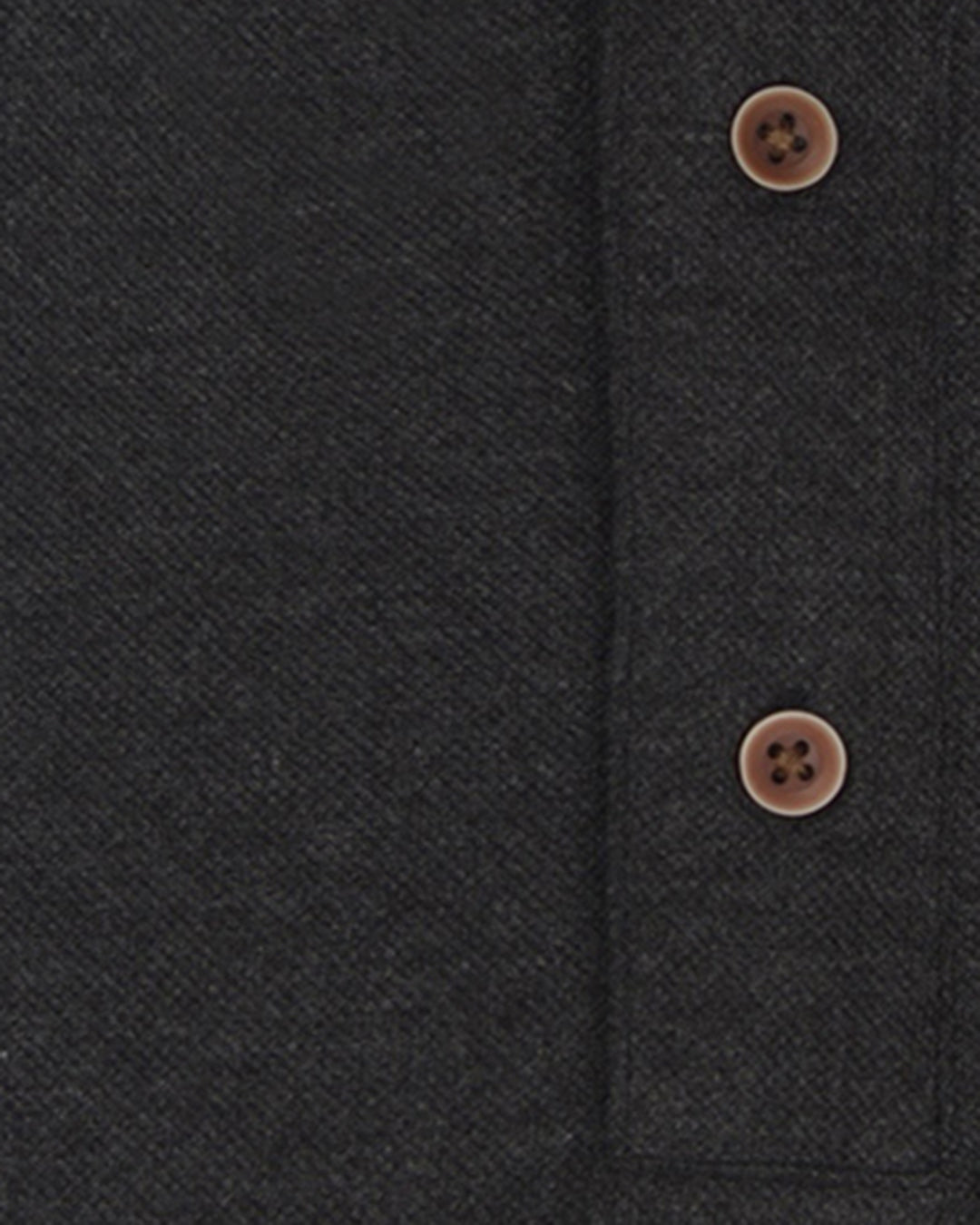 Close up of the custom oxford polo shirt for men by Luxire in anchor grey